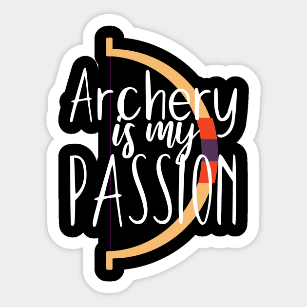 Archery is my passion Sticker by maxcode